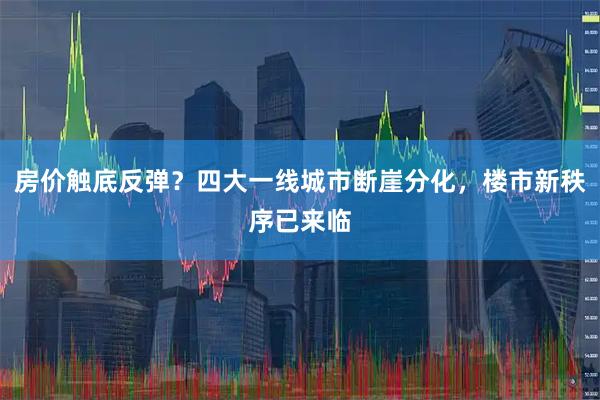 房价触底反弹?四大一线城市断崖分化,楼市新秩序已来临